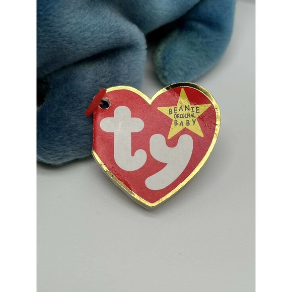 Original Ty Beanie Baby Collection-9 inch Rainbow,The Iguana Chameleon. 10/14/97 - Picture 7 of 10